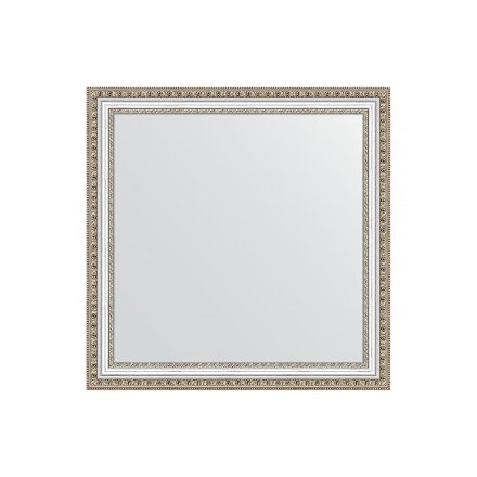 Зеркало в багетной раме Evoform золотые бусы на серебре 60 мм 65х65 см в Казани 