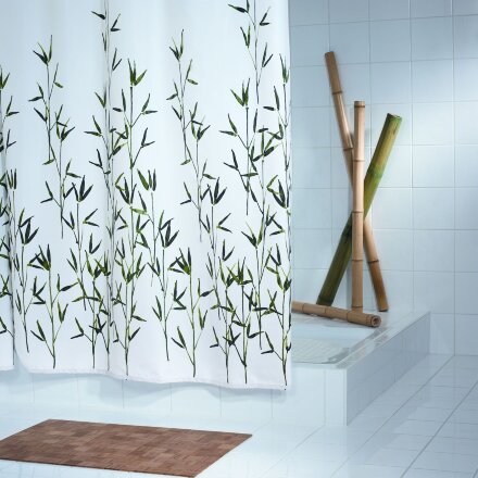 Штора для ванных комнат Bambus зеленый 180*200 Ridder в Казани 