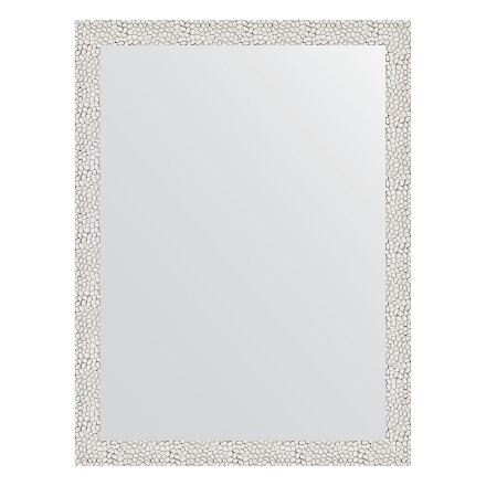 Зеркало в багетной раме Evoform чеканка белая 46 мм 61х81 см в Казани 