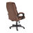 Кресло ТС 65х53х129 см флок коричневый в Казани 