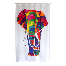 Штора для ванной Ridder Elephant цветной 180x200 см