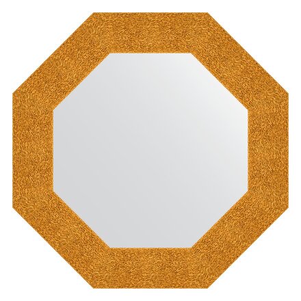 Зеркало в багетной раме Evoform чеканка золотая 90 мм 61x61 см в Казани 