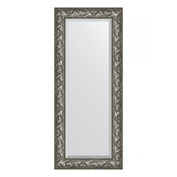 Зеркало с фацетом в багетной раме Evoform византия серебро 99 мм 59х139 см