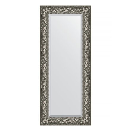 Зеркало с фацетом в багетной раме Evoform византия серебро 99 мм 59х139 см в Казани 