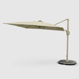 Зонт с LED подсветкой Greenpatio набор с кронштейном и утяжелителем 300х300 см