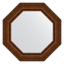 Зеркало в багетной раме Evoform состаренная бронза с орнаментом 120 мм 82,6х82,6 см