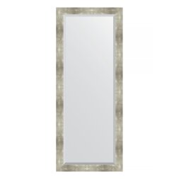 Зеркало напольное с фацетом в багетной раме Evoform алюминий 90 мм 81x201 см