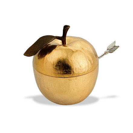 Банка для меда Michael Aram Золотое яблоко 11 см в Казани 