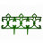 Заборчик декоративный Парковый Кострома Пласт Зеленый 290х31 см в Казани 