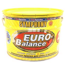 Краска в/э Symphony Euro-Balance 2 0.9л металлическое ведро