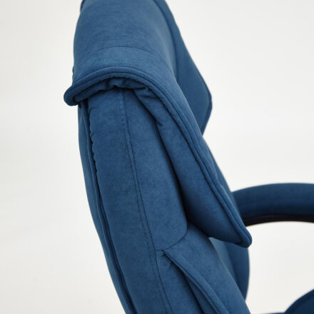 Кресло ТС 65х53х129 см флок синий в Казани 