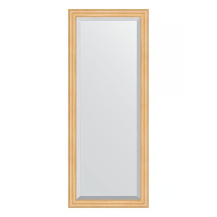 Зеркало с фацетом в багетной раме Evoform сосна 62 мм 61х151 см в Казани 