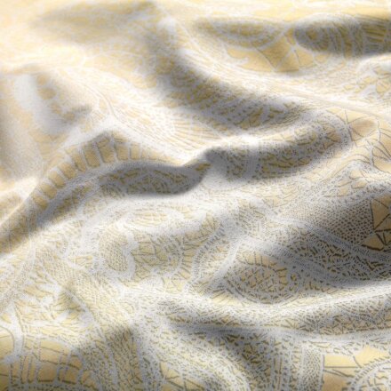 Комплект постельного белья Togas Маргарет жёлтый Двуспальный кинг сайз в Казани 