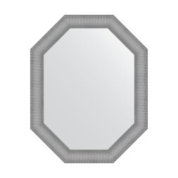Зеркало в багетной раме Evoform серебряная кольчуга 88 мм 76x96 см