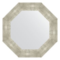 Зеркало в багетной раме Evoform алюминий 90 мм 61x61 см