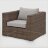 Комплект мебели Yuhang коричневый с серым 4 предмета в Казани 