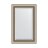 Зеркало с фацетом в багетной раме Evoform состаренное серебро с плетением 70 мм 53х83 см в Казани 