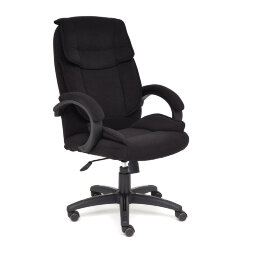 Кресло ТС 65х53х129 см флок черный
