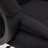 Кресло ТС 65х53х129 см флок черный в Казани 