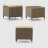 Комплект мебели Ns Rattan Baku коричневый с бежевым 6 предметов в Казани 