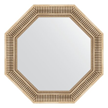 Зеркало в багетной раме Evoform серебряный акведук 93 мм 72x72 см в Казани 