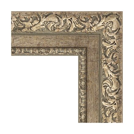 Зеркало напольное с гравировкой в багетной раме Evoform виньетка античное серебро 85 мм 110x200 см в Казани 