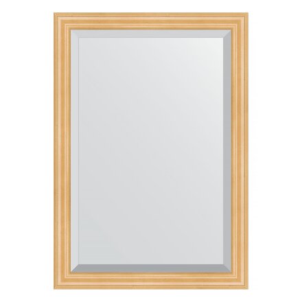 Зеркало с фацетом в багетной раме Evoform сосна 62 мм 71х101 см в Казани 