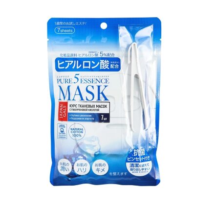 Маска Japan Gals для лица Pure Essence Hyaluronic Acid Mask 7 шт в Казани 
