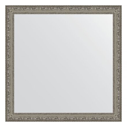 Зеркало в багетной раме Evoform виньетка состаренное серебро 56 мм 74х74 см в Казани 