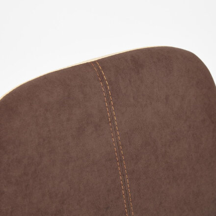 Кресло ТС 47х41х103 см флок, кожзам коричневый/бежевый в Казани 