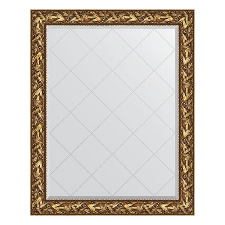 Зеркало с гравировкой в багетной раме Evoform византия золото 99 мм 99x124 см в Казани 