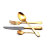 Столовый набор Cutipol ALCANTARA GOLD 9292 24 предмета матовый в Казани 