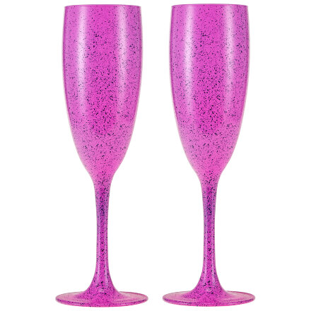 Набор бокалов для шампанского Royal Garden Pink&amp;Turquoise 2 шт 170 мл розовый/бирюзовый в Казани 