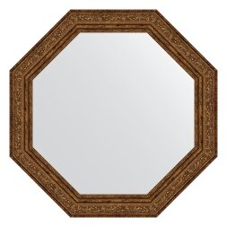 Зеркало в багетной раме Evoform виньетка состаренная бронза 56 мм 50,4х50,4 см