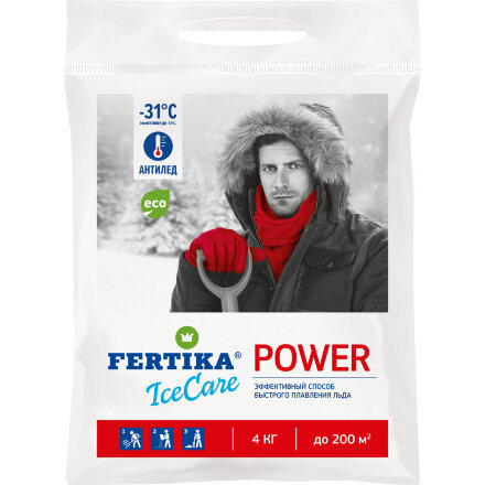 Реагент Фертика IceCare Power для температуры -31°С, 4 кг в Казани 