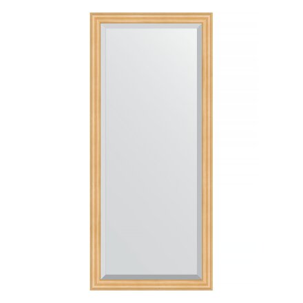Зеркало с фацетом в багетной раме Evoform сосна 62 мм 71х161 см в Казани 