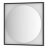 Зеркало Defesto Еclipse 80х80 18W черная рама, с LED-подсветкой, сенсорный выключатель, нейтральный свет DF 2223S в Казани 