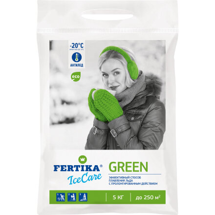 Реагент Фертика IceCare Green для температуры -20°С, 5 кг в Казани 