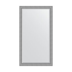 Зеркало напольное с фацетом  в багетной раме Evoform серебряная кольчуга 88 мм 112x202 см