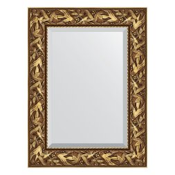 Зеркало с фацетом в багетной раме Evoform византия золото 99 мм 59х79 см