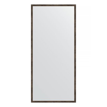 Зеркало в багетной раме Evoform витая бронза 26 мм 68х148 см в Казани 