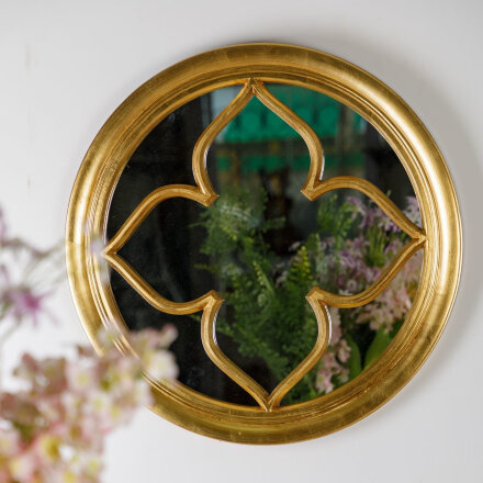 Зеркало Glasar круглое золотистое 60x4x60 см в Казани 