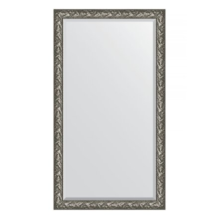 Зеркало напольное с фацетом в багетной раме Evoform византия серебро 99 мм 114x203 см в Казани 