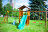 Детский городок Jungle Cottage+Rock+Swing Module Xtra+рукоход с кольцами в Казани 