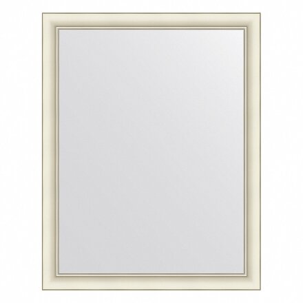 Зеркало в багетной раме Evoform белый с серебром 60 мм 74х94 см в Казани 