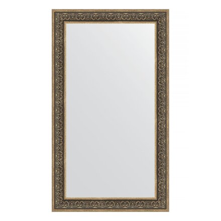 Зеркало в багетной раме Evoform вензель серебряный 101 мм 83х143 см в Казани 