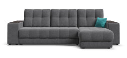 Угловой диван BOSS 3.0 XL рогожка Malmo серый