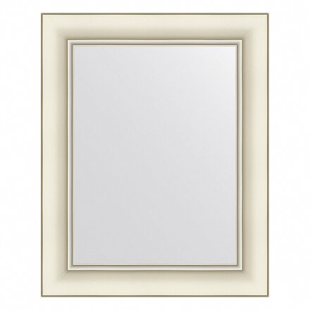 Зеркало в багетной раме Evoform белый с серебром 60 мм 41х51 см в Казани 