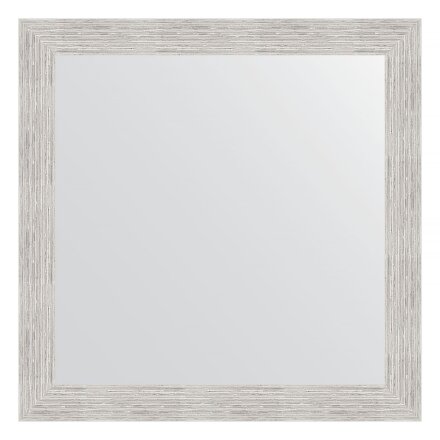 Зеркало в багетной раме Evoform серебряный дождь 70 мм 76х76 см в Казани 