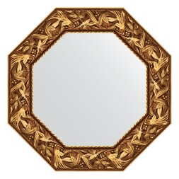 Зеркало в багетной раме Evoform византия золото 99 мм 63x63 см